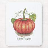 Pumpkin met wijnstokken in Waterverf Muismat (Voorkant)