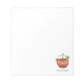 Pumpkin met wijnstokken in Waterverf Notitieblok (Voorkant)