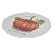 Pumpkin met wijnstokken in Waterverf Snijplank (Hoek)