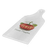 Pumpkin met wijnstokken in Waterverf Snijplank (Hoek)