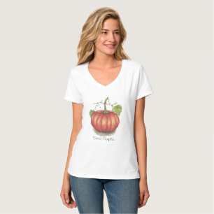 Pumpkin met wijnstokken in Waterverf T-shirt