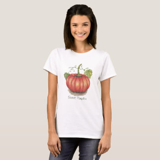 Pumpkin met wijnstokken in Waterverf T-shirt