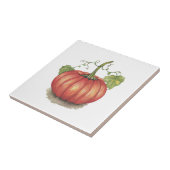 Pumpkin met wijnstokken in Waterverf Tegeltje (Zijkant)