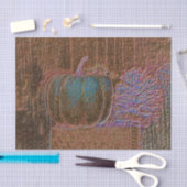 Pumpkin Metallic Blauwgroen Gold Paarse Herfst Tissuepapier (Craft)