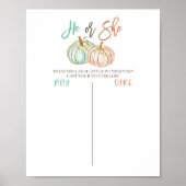 Pumpkin Mint en Peach Voeding Board Poster (Voorkant)