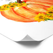 Pumpkin Momosa Bar Baby shower Poster (Hoek)