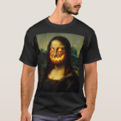 Pumpkin Mona Lisa | Grappige Halloween parodie T-shirt (Voorkant)