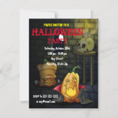 Pumpkin Monsters Halloween/Birthday Invite Kaart (Voorkant)