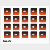 Pumpkin Moon Vierkante Sticker (Vel)