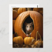 Pumpkin Mouse Briefkaart (Voorkant / Achterkant)