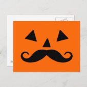 Pumpkin Mustache Briefkaart (Voorkant / Achterkant)