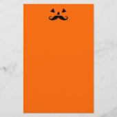 Pumpkin Mustache Briefpapier (Voorkant)