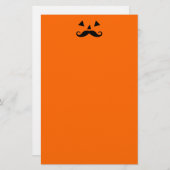 Pumpkin Mustache Briefpapier (Voorkant / Achterkant)