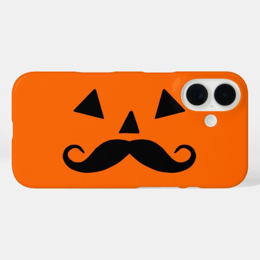 Pumpkin Mustache Case-Mate iPhone Case (Achterkant (horizontaal))