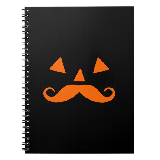 Pumpkin Mustache Notitieboek (Voorkant)