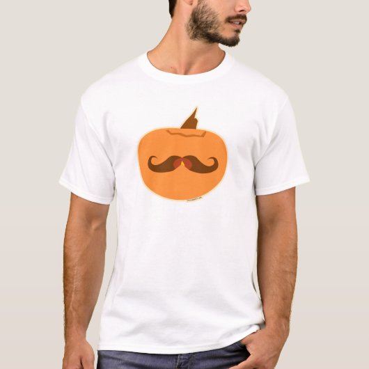 Pumpkin Mustache T-shirt (Voorkant)