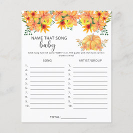 Pumpkin - Noem dat nummer baby shower spel