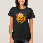 Pumpkin Nurse Scary Halloween Costume RN CNA ICU G T-shirt (Voorkant)