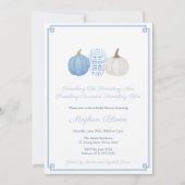 Pumpkin Old New Borrowed Blue Preppy Vrijgezellenf Kaart (Voorkant)