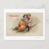 Pumpkin omhoog Hillside Briefkaart (Voorkant)