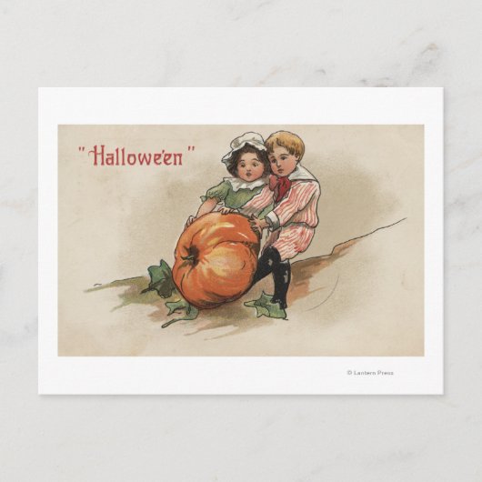 Pumpkin omhoog Hillside Briefkaart (Voorkant)