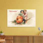 Pumpkin omhoog Hillside Canvas Afdruk (Insitu (Woonkamer))