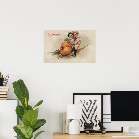 Pumpkin omhoog Hillside Poster (Thuiskantoor)