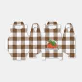 Pumpkin op bruine speldenbank - Happy Thanksgiving Bedankdoosjes (Uitgevouwen)