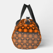Pumpkin Orange Black Buffalo Heart Plaid Plunjezak (Rechts)