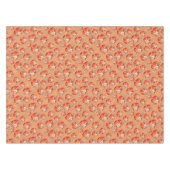 Pumpkin orange fall floral plaid check autumn tafelkleed (Voorkant (Horizontaal))