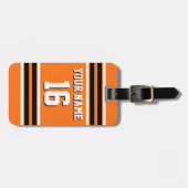 Pumpkin Oranje Blk Team Jersey Bagagelabel (Voorkant horizontaal)