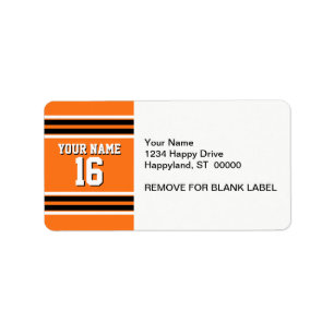 Pumpkin Oranje Blk Team Jersey Etiket
