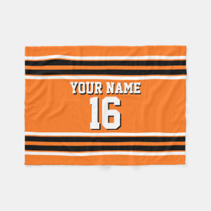 Pumpkin Oranje Blk Team Jersey Fleece Deken