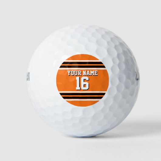 Pumpkin Oranje Blk Team Jersey Golfballen (Voorkant)