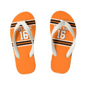 Pumpkin Oranje Blk Team Jersey Kinder Teenslippers (Voetbed)