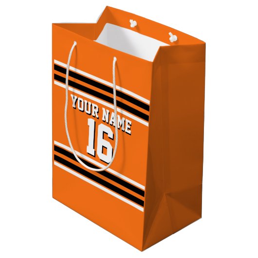 Pumpkin Oranje Blk Team Jersey Medium Cadeauzakje (Achterkant Gekanteld)