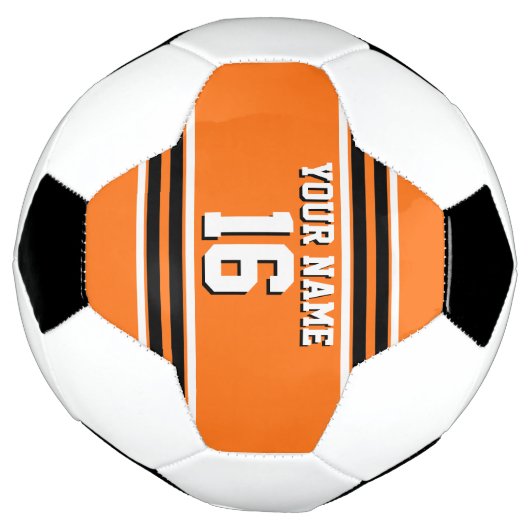Pumpkin Oranje Blk Team Jersey Voetbal (Gedraaid)