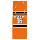 Pumpkin Oranje Blk Team Jersey Wijn Cadeautas (Achterkant)