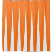 Pumpkin Oranje Faux Plezier Douchegordijn (Voorkant)