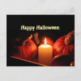 Pumpkin Oranje Flame Halloween Photo Halloween Briefkaart