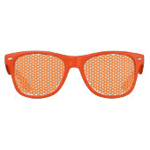 Pumpkin Oranje Kinder Retro Party Shades Kinder Zonnebril (Voorkant)