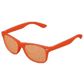 Pumpkin Oranje Kinder Retro Party Shades Kinder Zonnebril (Gekanteld)