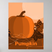 Pumpkin Oranje Kitchen Wall Decor Poster (Voorkant)