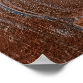 Pumpkin Oranje Silver Metallic Elegant Autumn Poster (Hoek)