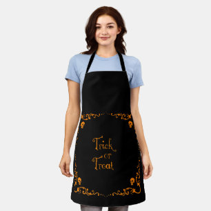 Pumpkin Oranje Trick or treat All-Over Print Schor Schort