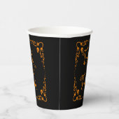 Pumpkin Oranje Trick or treat Papieren Bekers (Rechts)