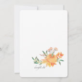 Pumpkin Oval Foto Birth Announding Kaart (Achterkant)