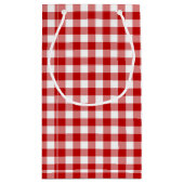 Pumpkin Owl & Gingham Baby shower Klein Cadeauzakje (Achterkant)