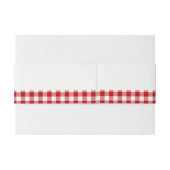 Pumpkin Owl & Gingham Baby shower Uitnodigingen Wikkel (Achterkant Voorbeeld)