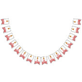 Pumpkin Owl & Gingham Baby shower Vlaggetjes (Alle)